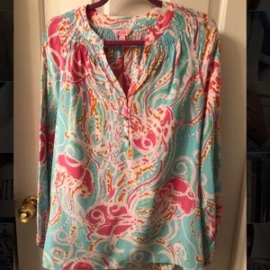 EEEUC Lilly Pulitzer Jellies Be Jammin Elsa sz L